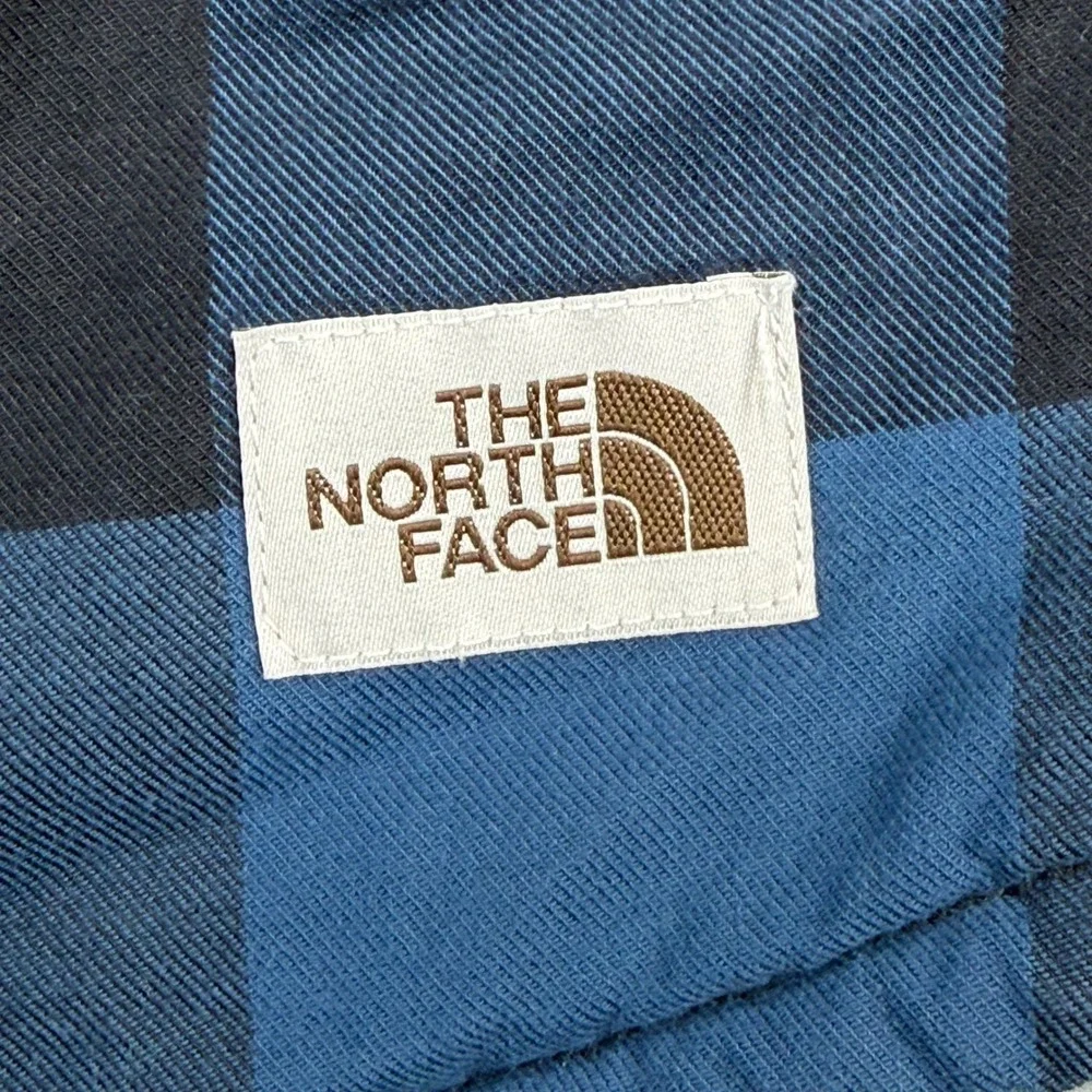 The North Face Campfire shirt Jacket Shacket Buffalo Plaid Sherpa Flannel M